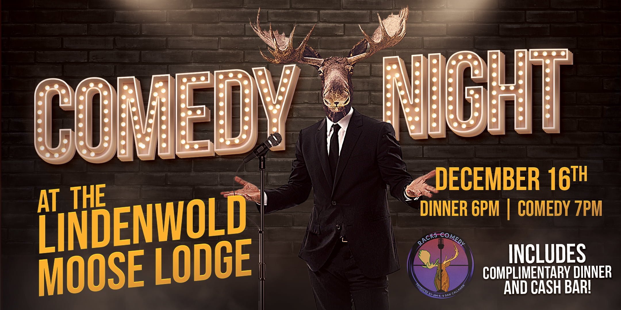 Lindenwold Moose Comedy Night December 16th 2023